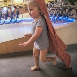 Badcape XXL Apricot Blush 95x95cm - Timboo -Kortingswinkel Voor Babyproducten timboo badcape xxl apricot blush 95x95cm timboo 2