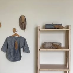 Slab Met Mouwen Moon Blue 36x34cm - Timboo -Kortingswinkel Voor Babyproducten timboo slab met mouwen moon blue 36x34cm timboo 3