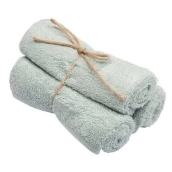 Timboo Set Van 3 Gastendoekjes Sea Blue