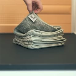 Washandjes Feather Grey Set Van 3 - Timboo -Kortingswinkel Voor Babyproducten timboo washandjes feather grey set van 3 timboo 7